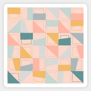 Pink Grid Sticker